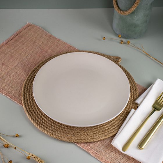 Тарелка обеденная SCANDY MILK 24см