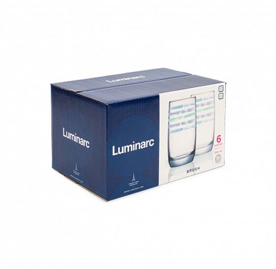 Набор стаканов ФРАНЦУЗСКИЙ РЕСТОРАНЧИК КИСТОЧКА 6шт 330мл высокий