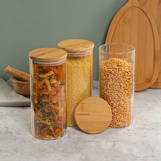 Набор банок для хранения сыпучих продуктов LINA 3шт 1040мл