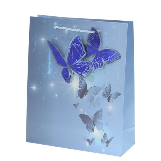 Пакет подарочный (бумага 210г/м2, блок микс 12шт), L26 W10 H32 см, 4в.