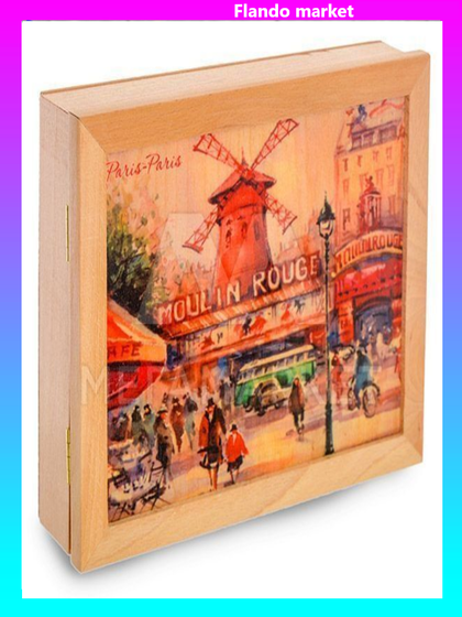 !09 КЛЮЧНИЦА НАСТЕННАЯ &quot;MOULIN ROUGE&quot;, 29 X 22 X 7 СМ