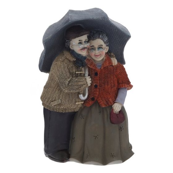 Фигурка декоративная "Бабушка с дедушкой", L12 W9,5 H18,5 см, 2в.