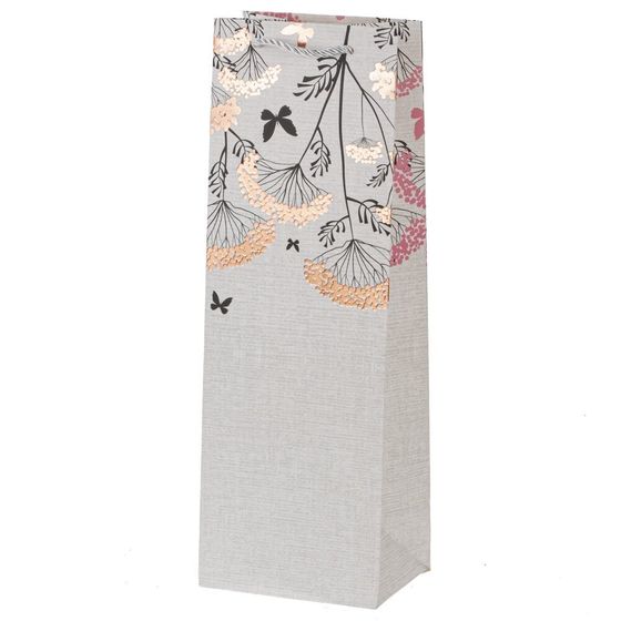 Пакет подарочный (бумага 210г/м2, блок микс 12шт), L12 W9 H35 см, 4в.