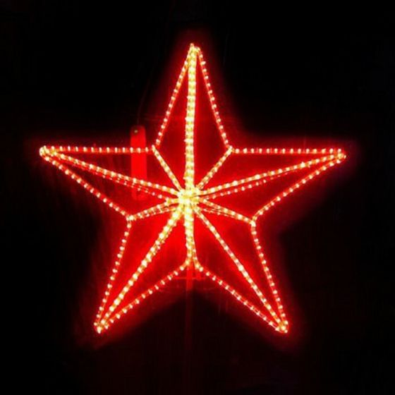 Светодиодная фигура «Звезда на макушку ели», объёмная, 100 х 75 х 50 см, 60 Вт