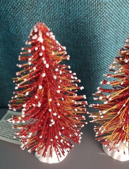 !09 НАБОР 2 ШТУКИ - ЕЛОЧНОЕ УКРАШЕНИЕ MARKO FERENZO &quot;БЛЕСТЯЩАЯ ЕЛОЧКА&quot; - 11,5 СМ. ЦВЕТ МИКС