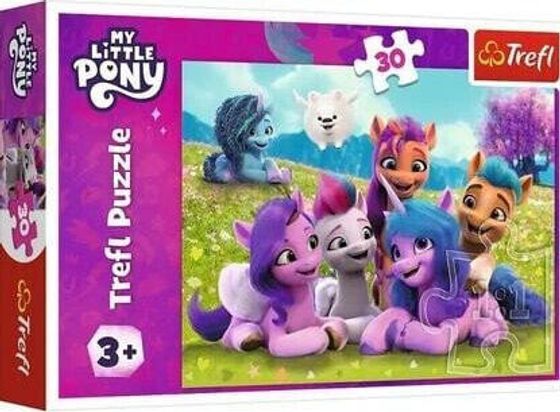 Trefl Puzzle 30 Дружелюбные пони Лошади TREFL