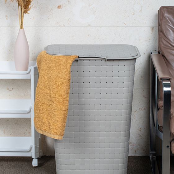 Корзина для белья Nuance 48л глиняно-белый