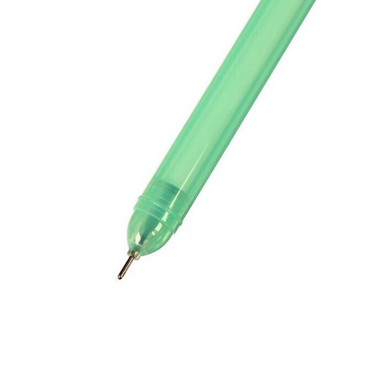 !09 Ручка гелевая - прикол (набор 4 штуки): &quot;Девочка в шапочке&quot;, цвет  МИКС ( 1 штука) + МИКС Ягоды/Фрукты/Овощи, вращающаяся (3 штуки)