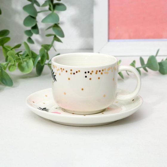 !09 Кофейная пара «Розы», 140 мл