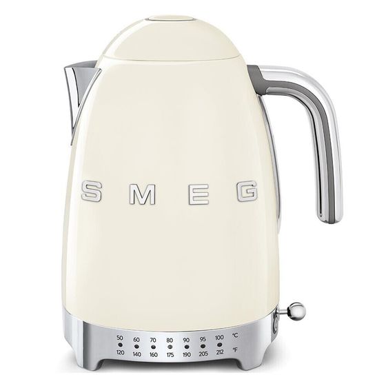 SMEG Electric Kettles 1700ml Vintage Home Tea-Steeping Keep Warm Integrated Stainless Steel Temperature Control KLF04