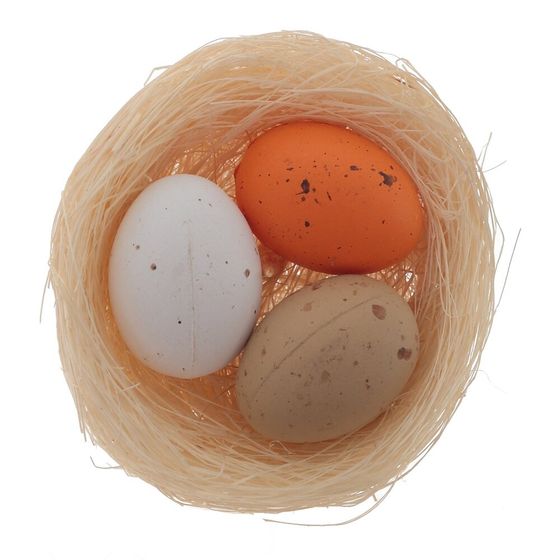 Изделие декоративное (вставка) "Гнездо пасхальное" (5*3), L5 W5 H22 см