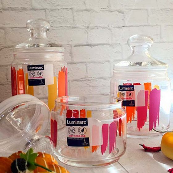 Банка для продуктов ПЕЙНТ БРАШ с крышкой 0.75л