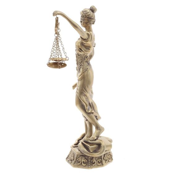Фигурка декоративная "Фемида", L10 W9,5 H27 см