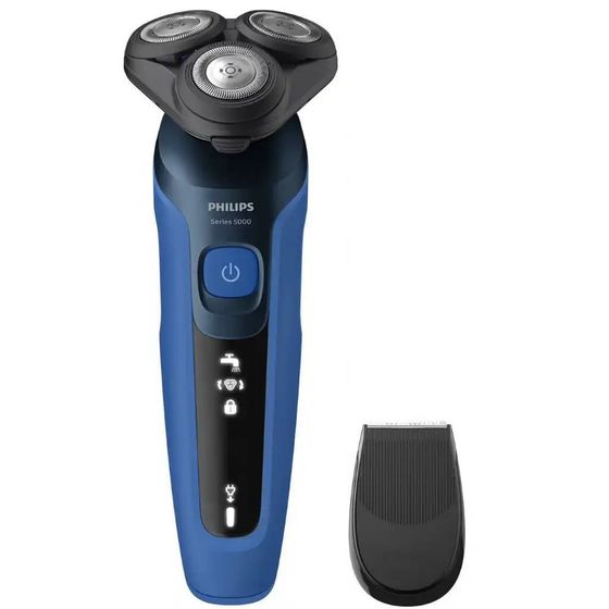 Бритва роторная Philips S5466/17 аккум./сеть синий