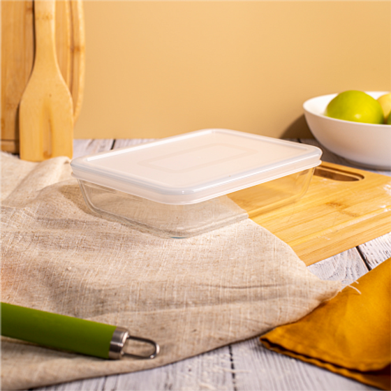 Контейнер с крышкой Cook Freez 19x14x4см 0.8л прямоугольный