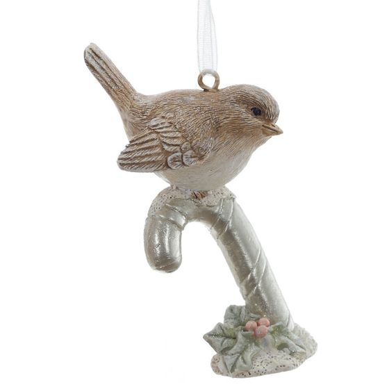 Фигурка декоративная подвесная &quot;Птички&quot;, L5,5 W3 H8 см, 2в.