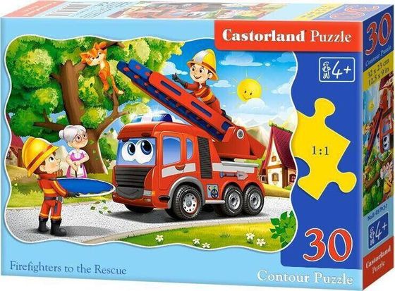 Castorland Puzzle 30 Firefighters to the Rescue CASTOR