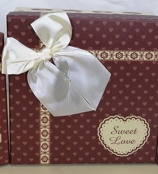 !09 Набор подарочных коробок 3 в 1 /3 штуки/(19, 1 17, 15 см) цвет коричневый