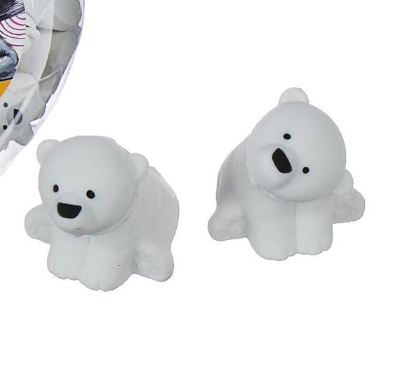 !09 Ластик (набор 5 штук) фигурный "Мишка"