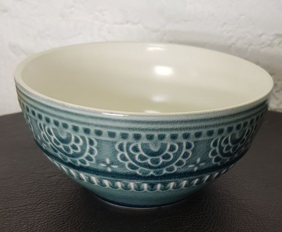 !09 Набор 2 штуки - Салатник, 17 см., каменная керамика, Индонезия, цвет серый