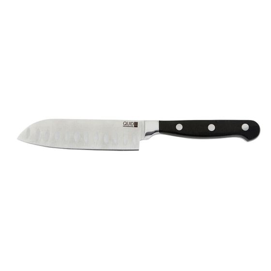 Нож Santoku Quid Professional Inox Chef Black Black Metal (13 см) (Упаковка 10 шт.)