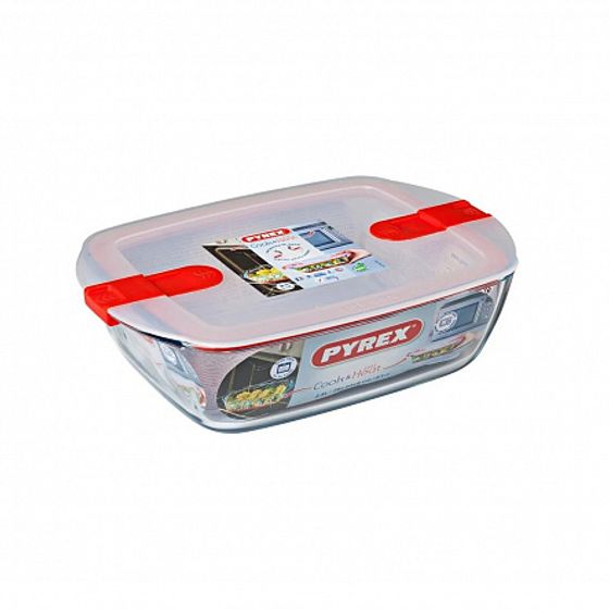 Блюдо прямоугольное с крышкой Pyrex Cook&amp;Heat 28X20см 2.5л