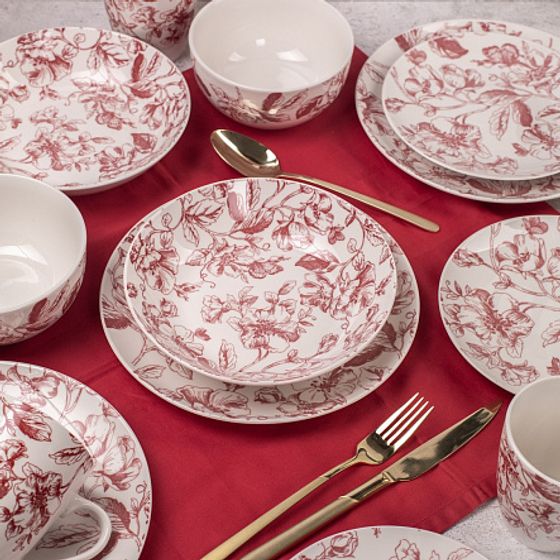 Тарелка суповая BOTANICA бордо 20.5см 660мл