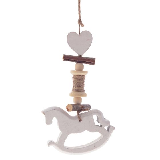 Украшение новогоднее &quot;Лошадка&quot;, L8 W1,5 H16 см, 4в.