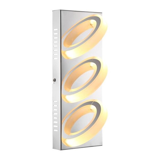 Светильник MANGUE 3x5Вт LED хром 32x12,5x10см