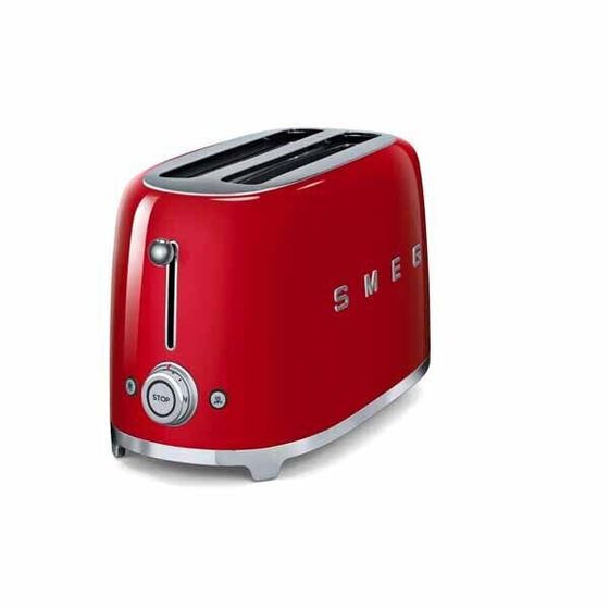 Smeg 50s Retro Style Aesthetic 4 Slice Toaster - Red (TSF02RDUK)