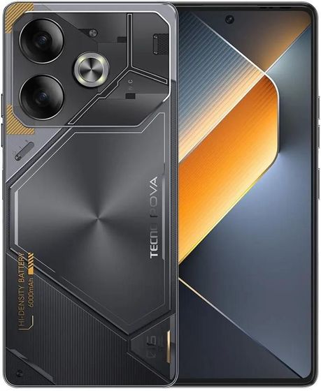 Смартфон Tecno Pova 6 12/256Gb серый (LI7 Meteorite Grey)