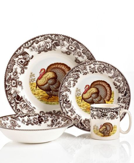 Woodland Turkey 4 Pc. Place Setting