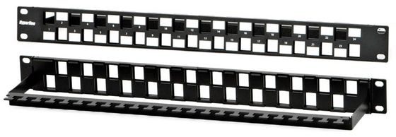 Патч-панель наборная Hyperline PPBL3-19-24S-RM 19&quot; 1U 24xRJ45