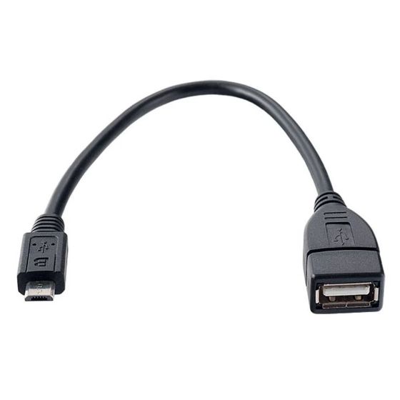 Кабель-переходник Perfeo USB 2.0 A(f) - miniB(m) 0.2м черный (U4202)