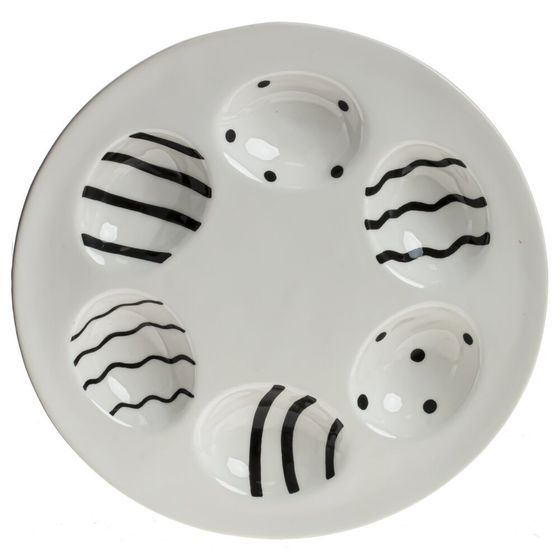 Тарелка для 6-ти яиц, L18 W18 H2 см