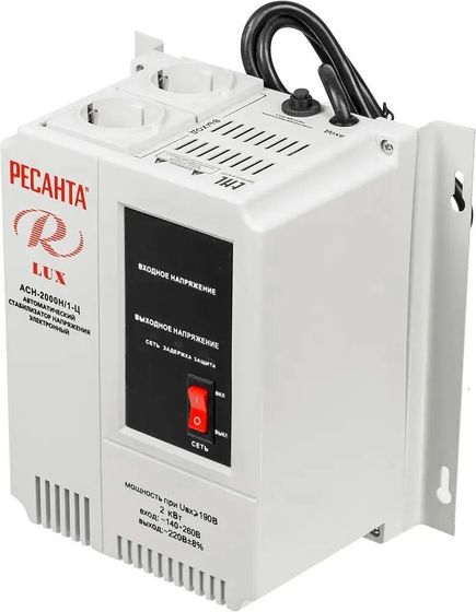 Стабилизатор напряжения Ресанта АСН-2 000 Н/1-Ц Lux 2000Вт серый