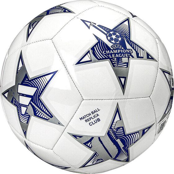 Футбольный мяч Adidas Size 5 Soccer PVC Machine Stitched Unisex Blue White
