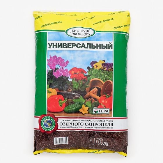 Грунт &quot;Универсальный&quot;, Биогрунт Экофлора, 10 л