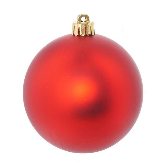 Набор из 4шт Украшение новогоднее Шар &quot;Красная вселенная&quot;, D 8 см, L15,5 W8 H15,5 см
