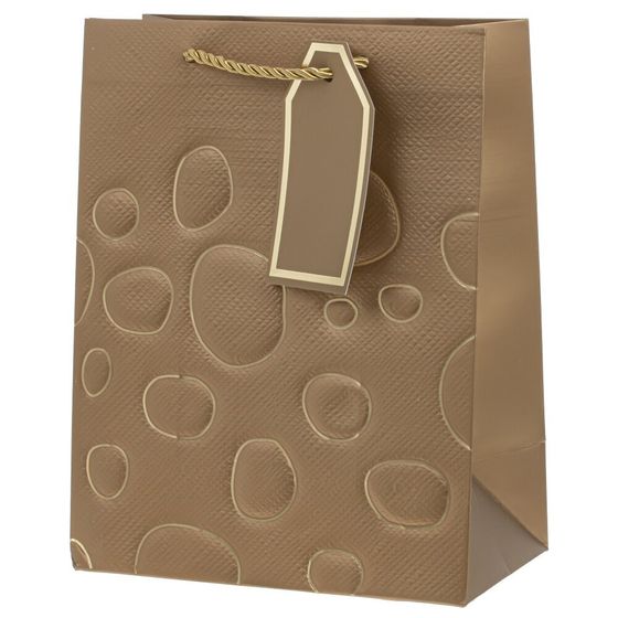 Пакет подарочный (бумага 210г/м2, блок 12шт), L18 W10 H23 см, 10в.