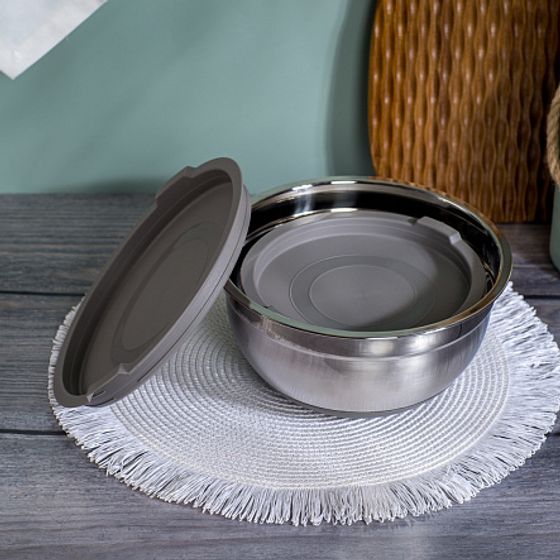 Набор мисок с крышками SCANDINAVIA 2шт 1.5л+2.4л