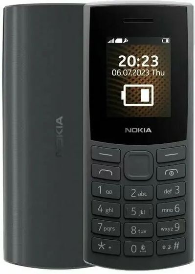 Мобильный телефон Nokia 105 TA-1569 SS EAC черный (1GF019EPA2C03)