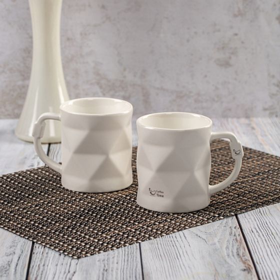 Кружка BLACK&WHITE белая 390мл