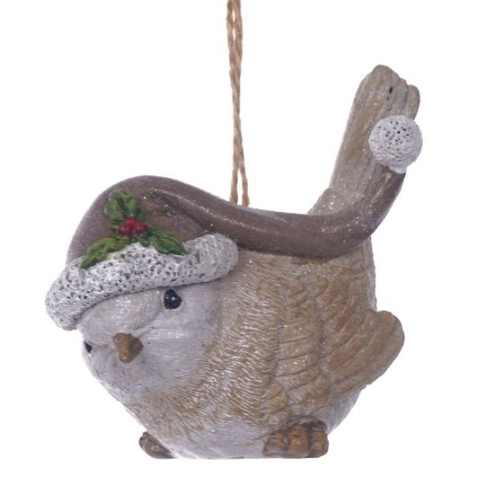 Фигурка декоративная подвесная "Птичка",  L7,5 W5 H9 см, 2в.