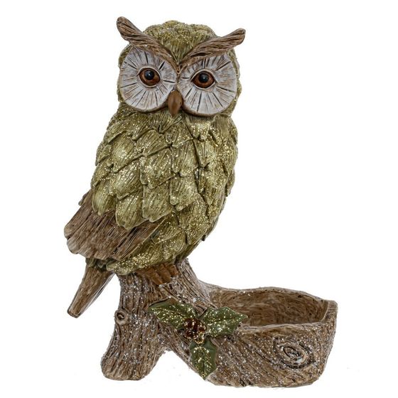 Подсвечник декоративный &quot;Сова&quot;, L10,5 W6 H13,5 см, 2в.