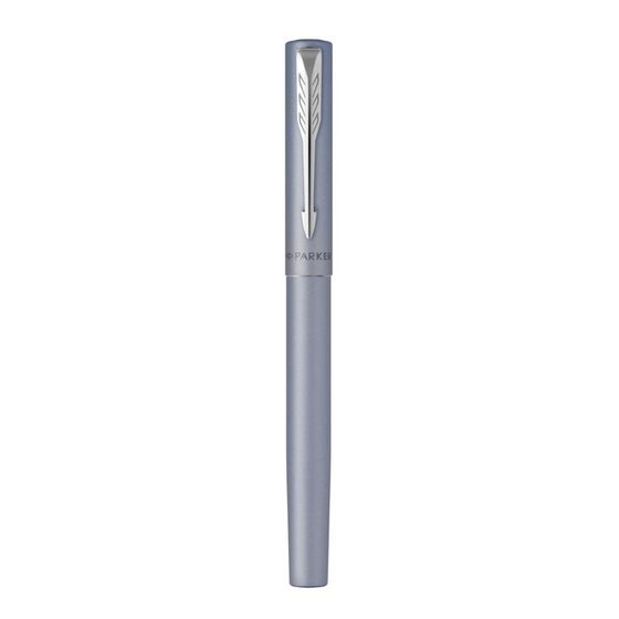 Ручка-роллер Parker VECTOR XL SILVER BLUE, тонкая 0.5мм, подар/уп 2159775