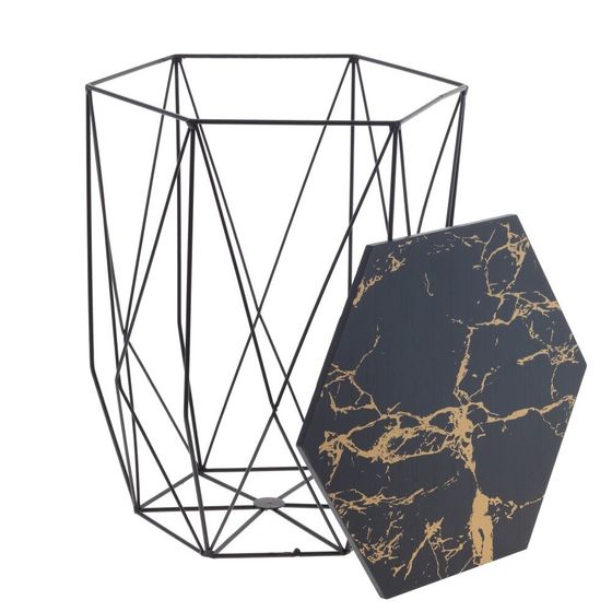 Столик-корзина декоративный, L35 W35 H42 см