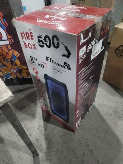 УЦЕНКА-Портативная акустика Eltronic 20-59 Fire box 500 50Вт LED TWS 2200мАч черный-(после ремонта)