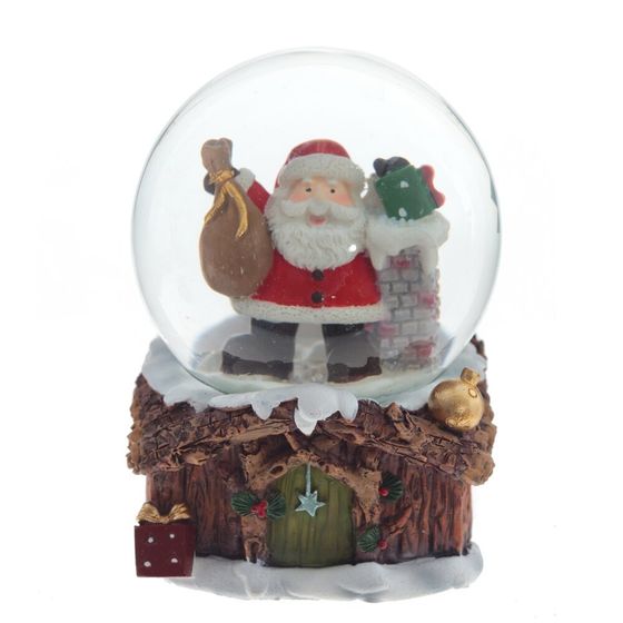 Фигурка декор в стекл шаре &quot;Дед Мороз&quot;, D6 см, L6 W6 H8 см, 2в.