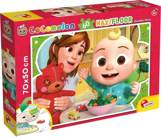 Lisciani LISCIANI COCOMELON DWUSTRONNE PUZZLE PODŁOGOWE 60 EL. CZAS NA DRZEMKE